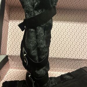 Victoria's Secret Black Over the Knee Boots